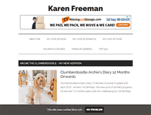 Tablet Screenshot of karenfreemansworld.com